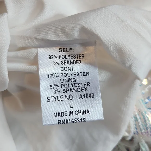 Elegant White Fringe Mini Dress - Picture 16 of 16